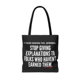 EXPLANATION TOTE BAG