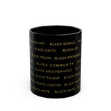 BLACK MAGIC - BLACK GOLD CERAMIC MUG-BLACK 11OZ, 15OZ