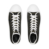 BLACK MAGIC - BLACK GOLD HI-TOP SNEAKERS WHITE SOLE