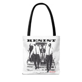 RESIST-BLACK TOTE BAG