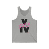 V EAUX IV - BLACK W/ PINK EAUX UNISEX TANK TOP