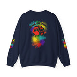 BLACK GAY PROUD FIST UNISEX SWEATSHIRTS