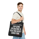 EXPLANATION TOTE BAG