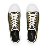 EAUX - GOLD LOW-TOP SNEAKERS WHITE-SOLE