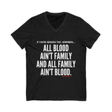 ALL BLOOD UNISEX V-NECK T-SHIRT