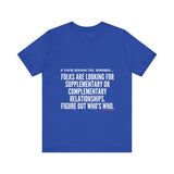 FIGURE OUT UNISEX   SHORT SLEEVE T-SHIRT