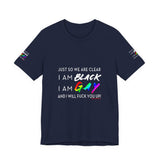 BLACK GAY FUP WHITE UNISEX SHORT SLEEVE T-SHIRTS