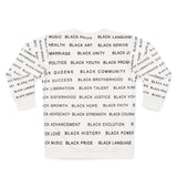 BLACK MAGIC - BLACK LETTERS AOP UNISEX SWEATSHIRT