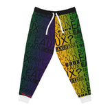 EAUX BLACK ON MARDI GRAS ATHLETIC JOGGERS
