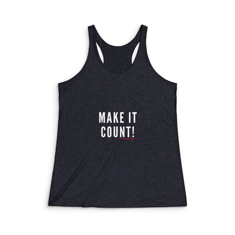 MAKE IT COUNT RACERBACK TANK TOP