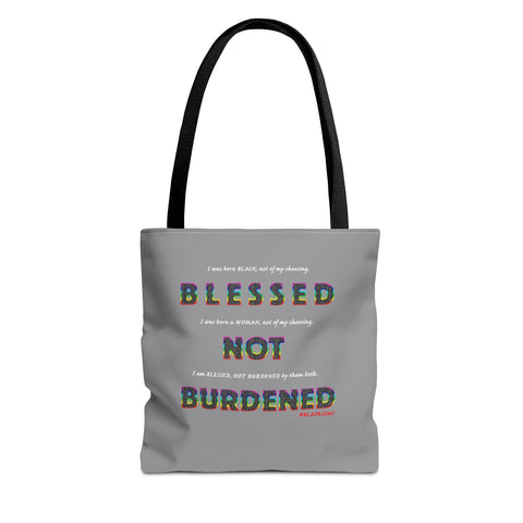 BLACK WOMAN RAINBOW TOTE BAG