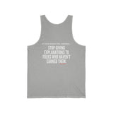 EXPLANATION UNISEX TANK TOP