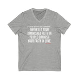 DIMINISHED FAITH UNISEX V-NECK T-SHIRT