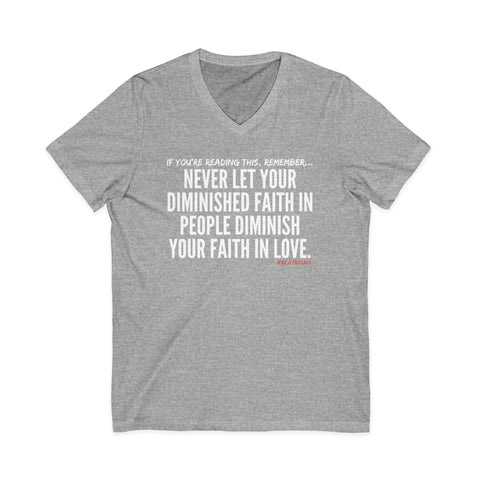 DIMINISHED FAITH UNISEX V-NECK T-SHIRT