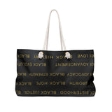 BLACK MAGIC - BLACK GOLD WEEKENDER BAG