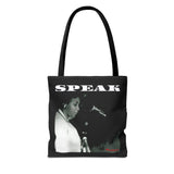 SPEAK - WHITE TOTE BAG