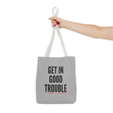 GET IN GOOD TROUBLE - BLACK TOTE BAG