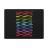 BIIIIIITCH RAINBOW CANVAS ART