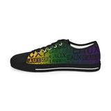 EAUX - BLACK ON MARDI GRAS  LOW-TOP SNEAKERS WHITE-SOLE