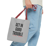 GET IN GOOD TROUBLE - BLACK TOTE BAG
