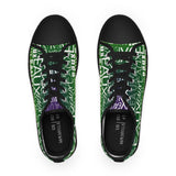 EAUX- WHITE ON MARDI GRAS  LOW-TOP SNEAKERS WHITE-SOLE