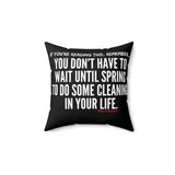 SPRING CLEANING THROW PILLOW
