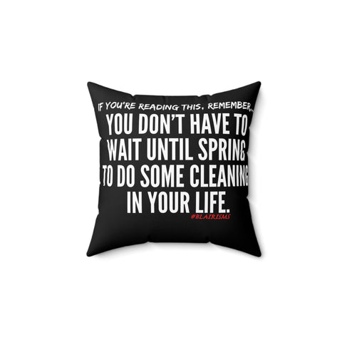 SPRING CLEANING THROW PILLOW