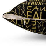 EAUX - GOLD THROW PILLOW