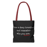 TAKE A DEEP BREATH (CLEAN) TOTE BAG