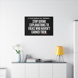 EXPLANATION CANVAS ART