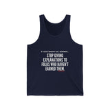 EXPLANATION UNISEX TANK TOP