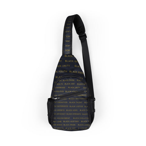 BLACK MAGIC - BLACK GOLD SLING BAG