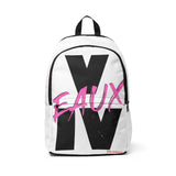 V EAUX IV - BLACK W/ PINK EAUX BOOK BAG