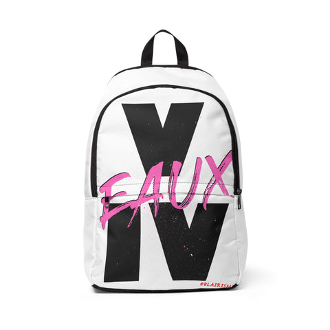 V EAUX IV - BLACK W/ PINK EAUX BOOK BAG