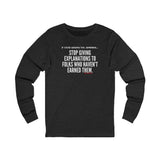 EXPLANATION UNISEX LONG SLEEVE T-SHIRT