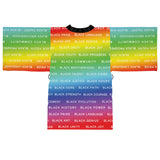 BLACK MAGIC RAINBOW WHITE KIMONO