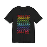 BIIIIIITCH RAINBOW UNISEX SHORT SLEEVE T SHIRTS