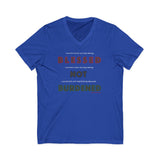 BLACK MAN RBG UNISEX V-NECK T-SHIRTS