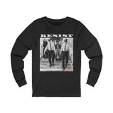 RESIST-WHITE UNISEX LONG SLEEVE T-SHIRT