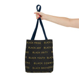 BLACK MAGIC - GOLD LETTERS TOTE BAG