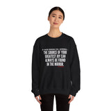 JOY IN THE MIRROR UNISEX SWEATSHIRT