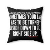 UPSIDE DOWN THROW PILLOW