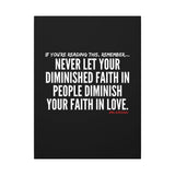 DIMINISHED FAITH CANVAS ART