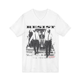 RESIST-BLACK UNISEX V-NECK T-SHIRT