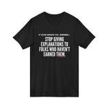 EXPLANATION UNISEX V-SHIRT T-SHIRTS