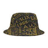 EAUX - GOLD AOP BUCKET HAT