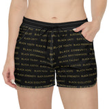 BLACK MAGIC - BLACK GOLD WOMEN'S CASUAL SHORTS