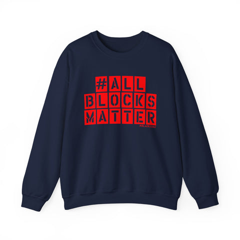 ALLBLOCKSMATTER_Red UNISEX SWEATSHIRT