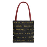 BLACK MAGIC - BLACK GOLD TOTE BAG
