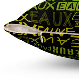 EAUX- MARDI GRAS THROW PILLOW